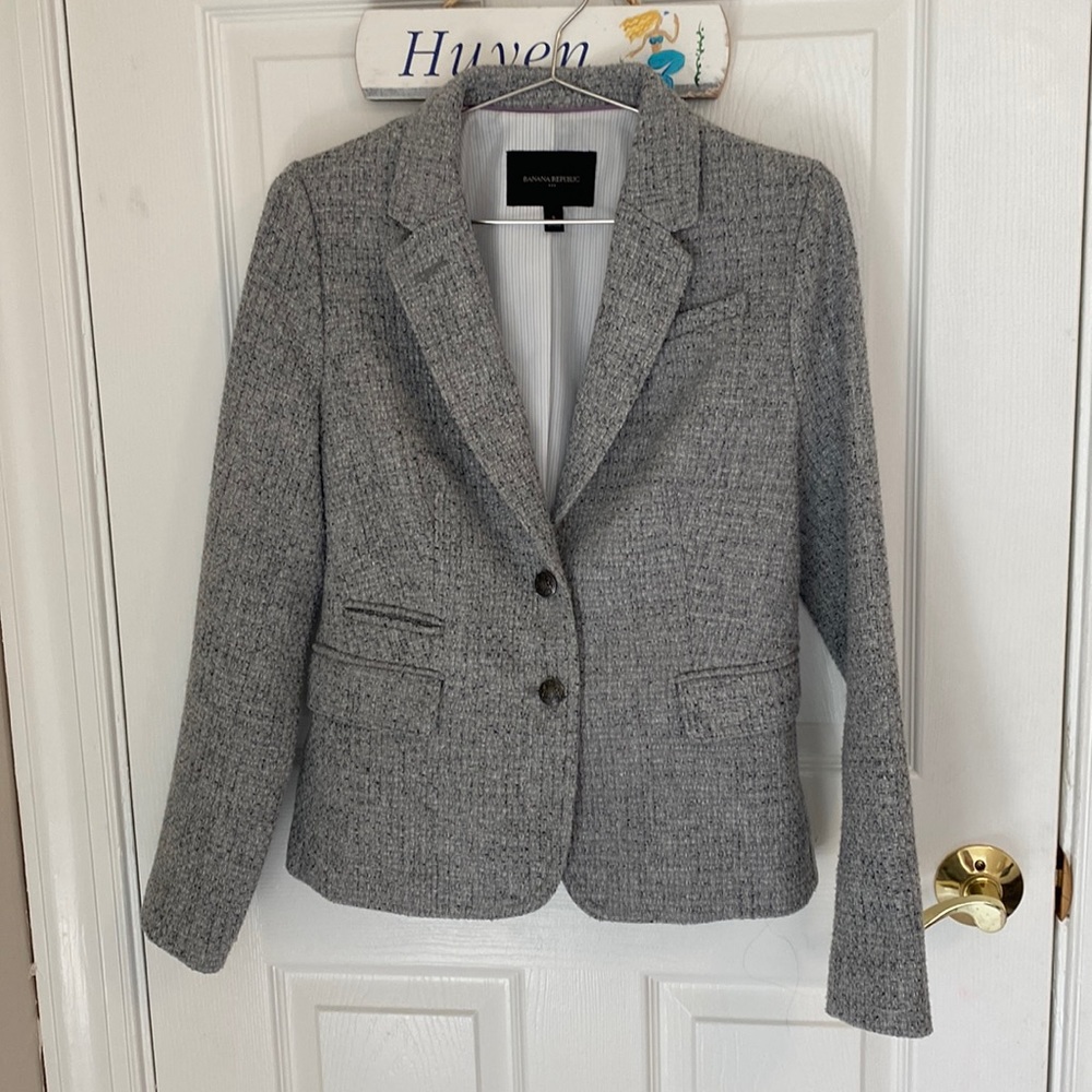 Banana Republic Blazer - Gray - Small